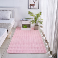 Load image into Gallery viewer, Solid Color Coral Velvet Embroidered Carpet
