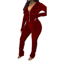 Load image into Gallery viewer, Winter Casual Pleated Jumpsuit

