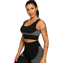 Load image into Gallery viewer, Yoga Set 2 Piece Women Tracksuit Fitness Suit Bra
