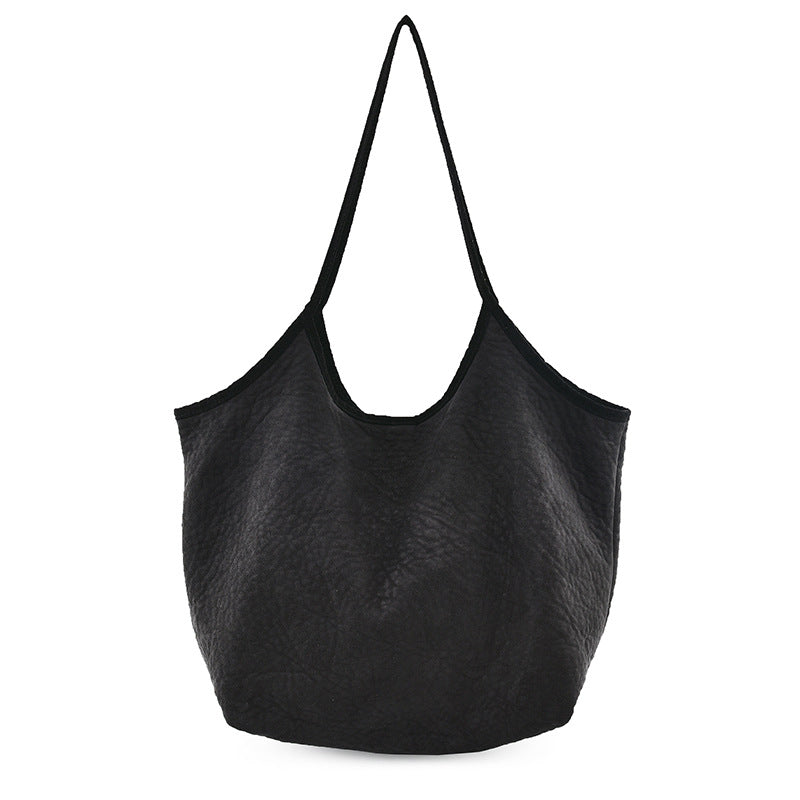 Suede Large Cloth Shoulder Bag