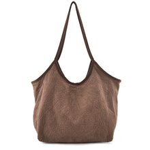 Load image into Gallery viewer, Suede Large Cloth Shoulder Bag
