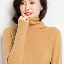 Load image into Gallery viewer, Turtleneck Cashmere Sweater

