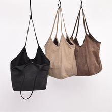 Load image into Gallery viewer, Suede Large Cloth Shoulder Bag
