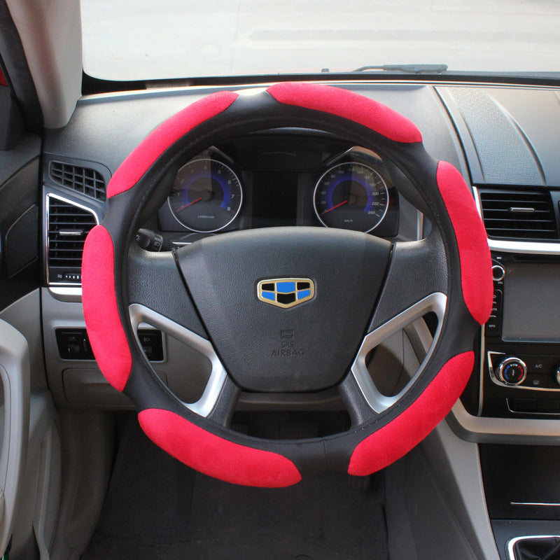 Suede Steering Wheel Cover
