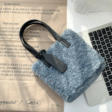 Load image into Gallery viewer, Solid Color Plushy Tote
