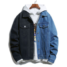 Load image into Gallery viewer, Two Toned Stretchy Denim Jacket
