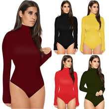 Load image into Gallery viewer, Solid Color Turtleneck Bodysuit
