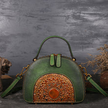 Load image into Gallery viewer, Vintage Suede Embossed Handbag
