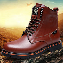 Load image into Gallery viewer, Leather High Top Laced Boots
