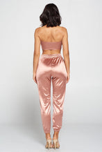 Load image into Gallery viewer, Tube Top &amp; Satin Pant Set
