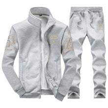 Load image into Gallery viewer, Thick  Zippered Cardigan Hooded Jogger Set
