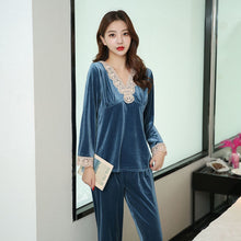 Load image into Gallery viewer, Velvet Warm Winter Pajama Sets
