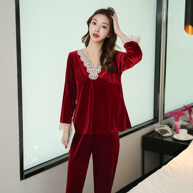 Velvet Warm Winter Pajama Sets