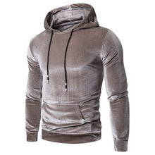 Load image into Gallery viewer, Velour Hooded Multi-Color Solid Pullover

