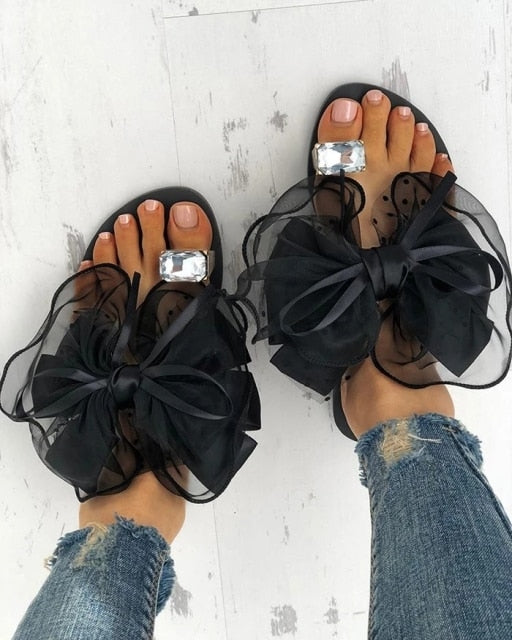 Large Bowed Mesh Beach Slides
